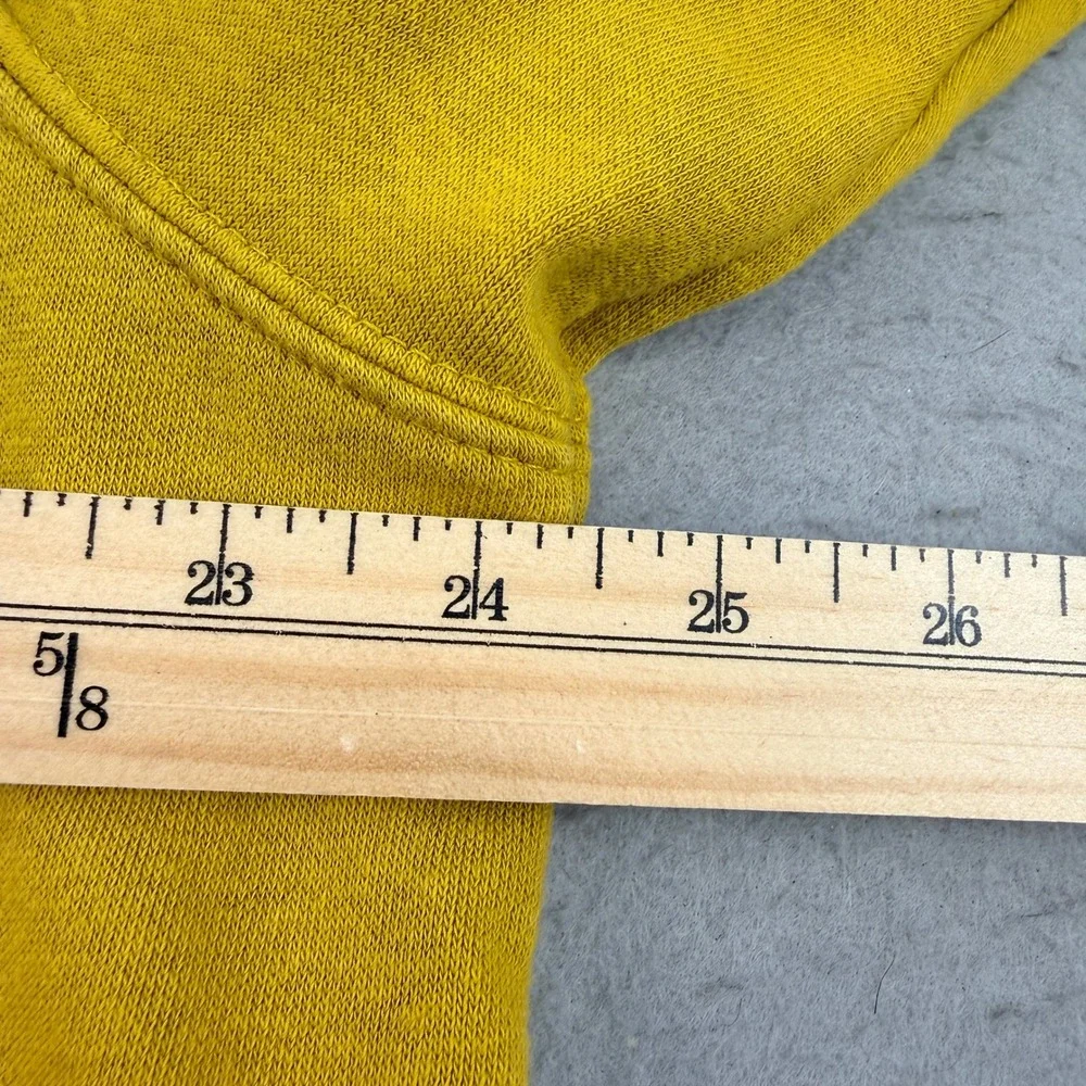 The North Face Mens Mustard Yellow Box‎ Logo Pullover Hoodie XL A7UNS F22